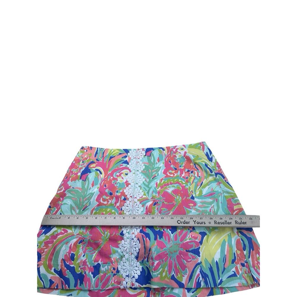 Lilly Pulitzer Womens Rhea Mini Skirt Skort in Casa Banana Tropical Size 12 - Picture 4 of 8